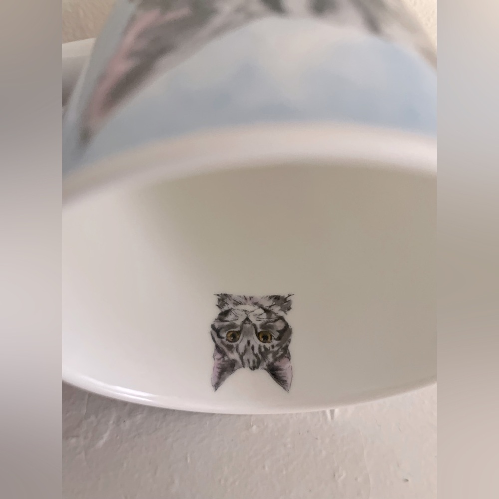 RARE: Dunoon Pawtraits Handmade Ceramic Tea Mug/Cat Portrait/Art/Cat Lover Gift - Picture 3 of 9